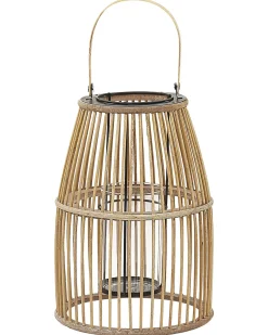 Online Beliani Lanterna HOSTE Bambù 32 cm Beige