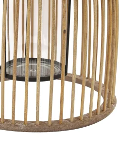 Online Beliani Lanterna HOSTE Bambù 32 cm Beige