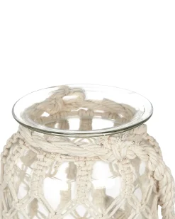 Outlet Beliani Lanterna JALEBI Tessuto sporco Bianco