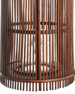 Beliani Lanterna JAWA Bambù 50 cm Marrone