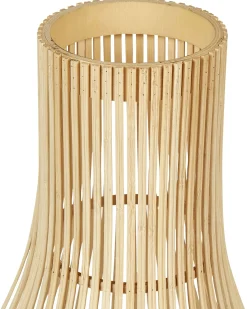 Clearance Beliani Lanterna LEYTE Legno di salice 58 cm chiaro Marrone