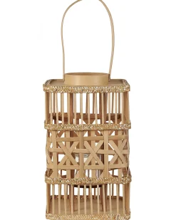 Hot Beliani Lanterna LUMBIS Bambù 54 cm Naturale Marrone