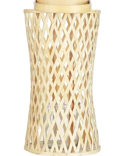 Sale Beliani Lanterna MACTAN Bambù 38 cm Naturale Beige Naturale