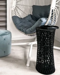 Beliani Lanterna MACTAN Bambù Nero