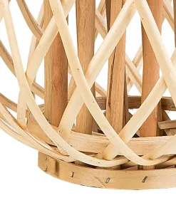 Clearance Beliani Lanterna MAURITIUS Legno di salice Naturale Marrone
