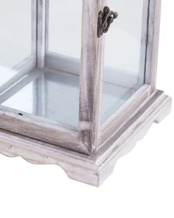 Online Beliani Lanterna SAMAR Legno di pino 47 cm Bianco