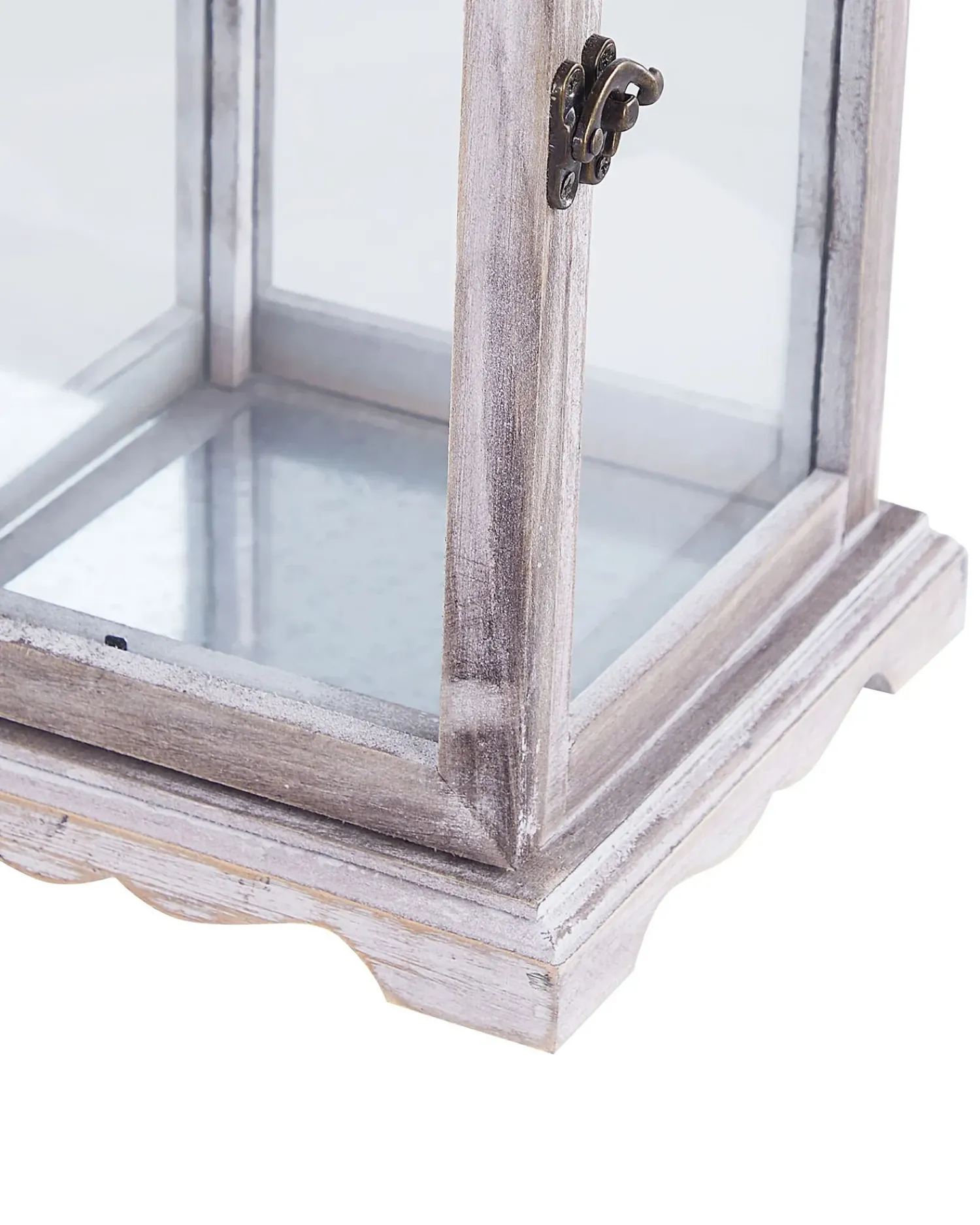 Online Beliani Lanterna SAMAR Legno di pino 47 cm Bianco