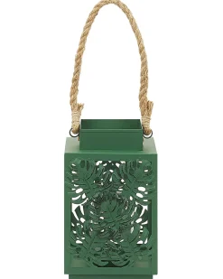 Clearance Beliani Lanterna UNIMAK Metallo 25 cm Verde