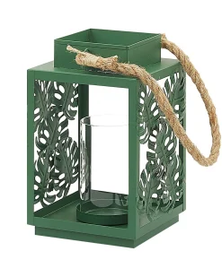 Clearance Beliani Lanterna UNIMAK Metallo 25 cm Verde