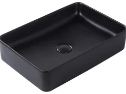 Lavabo da appoggio CHIVANA 51 x 34 cm Ceramica Nero