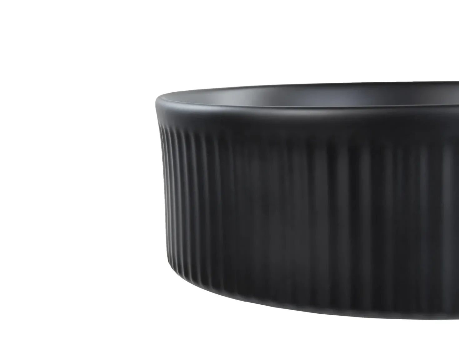 Lavabo da appoggio GELDO ⌀ 37 cm Ceramica Nero