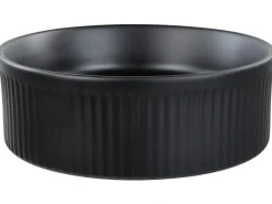 Lavabo da appoggio GELDO ⌀ 37 cm Ceramica Nero