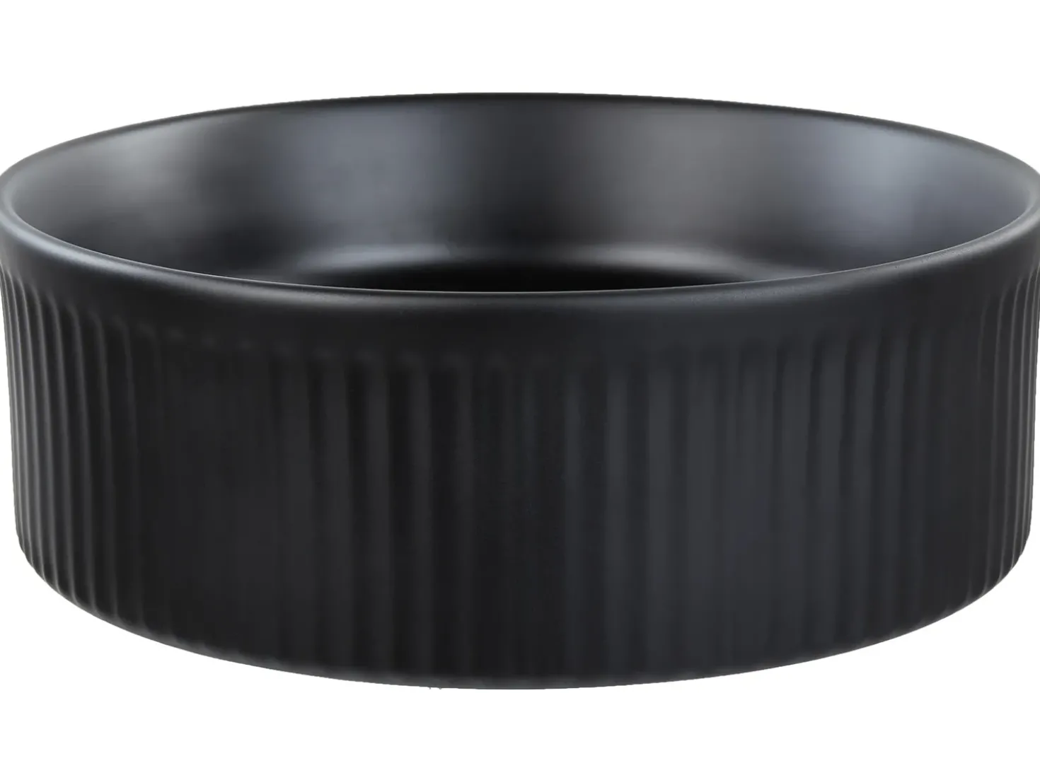 Lavabo da appoggio GELDO ⌀ 37 cm Ceramica Nero