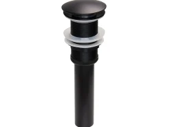 Discount Beliani Lavabo da appoggio TOLOSA ⌀ 36 cm Superficie solida Nero