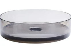 Discount Beliani Lavabo da appoggio TOLOSA ⌀ 36 cm Superficie solida Nero