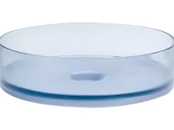 Lavabo da appoggio TOLOSA ⌀ 36 cm Superficie solida Azzurro
