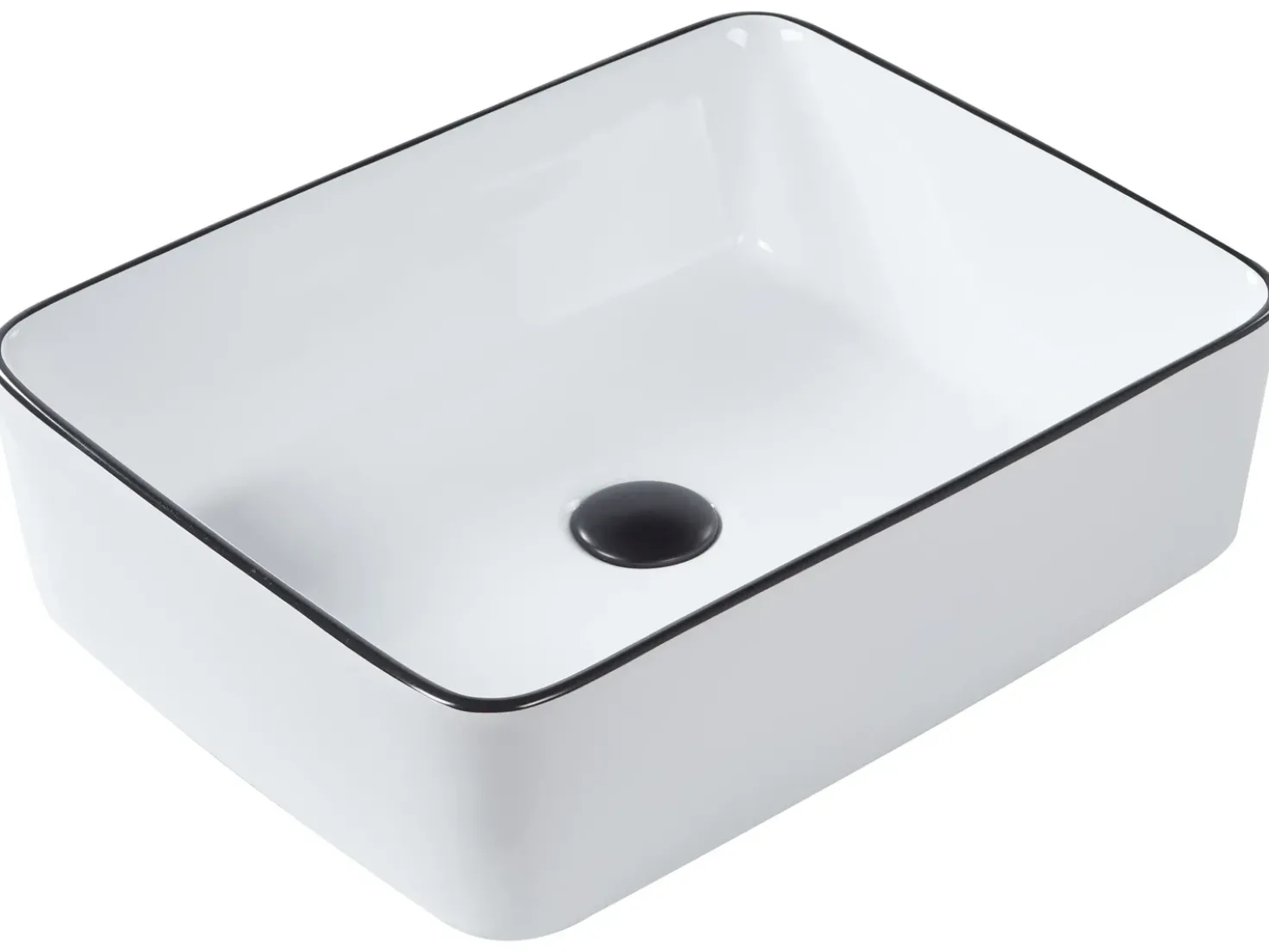 Lavabo da appoggio XERT 49 x 38 cm Ceramica Bianco