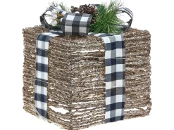 Online Beliani LED ARRESKOV Regali di Natale 20/25/30 cm Marrone Bianco Marrone Nero