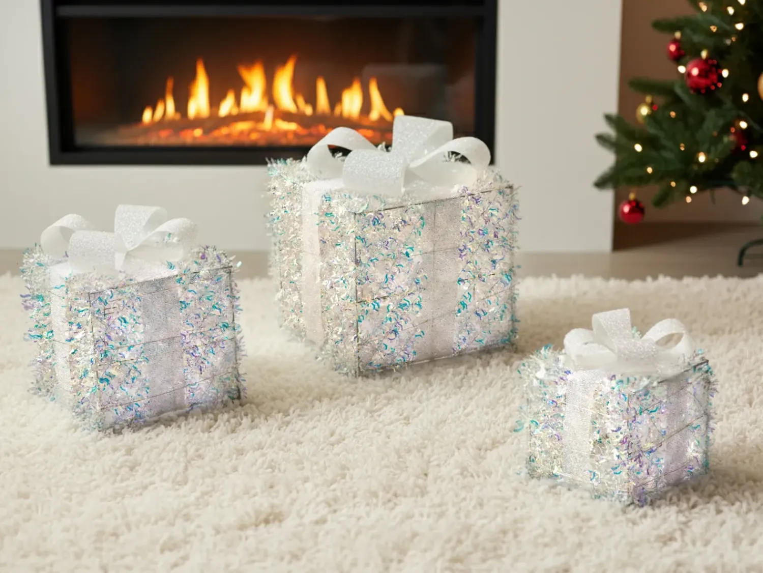 New Beliani LED HALLANGEN Regali di Natale 20/25/30 cm Multicolore
