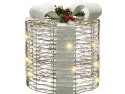 Online Beliani LED JULSO Regali di Natale 20/25/30 cm Argento Argento Multicolore