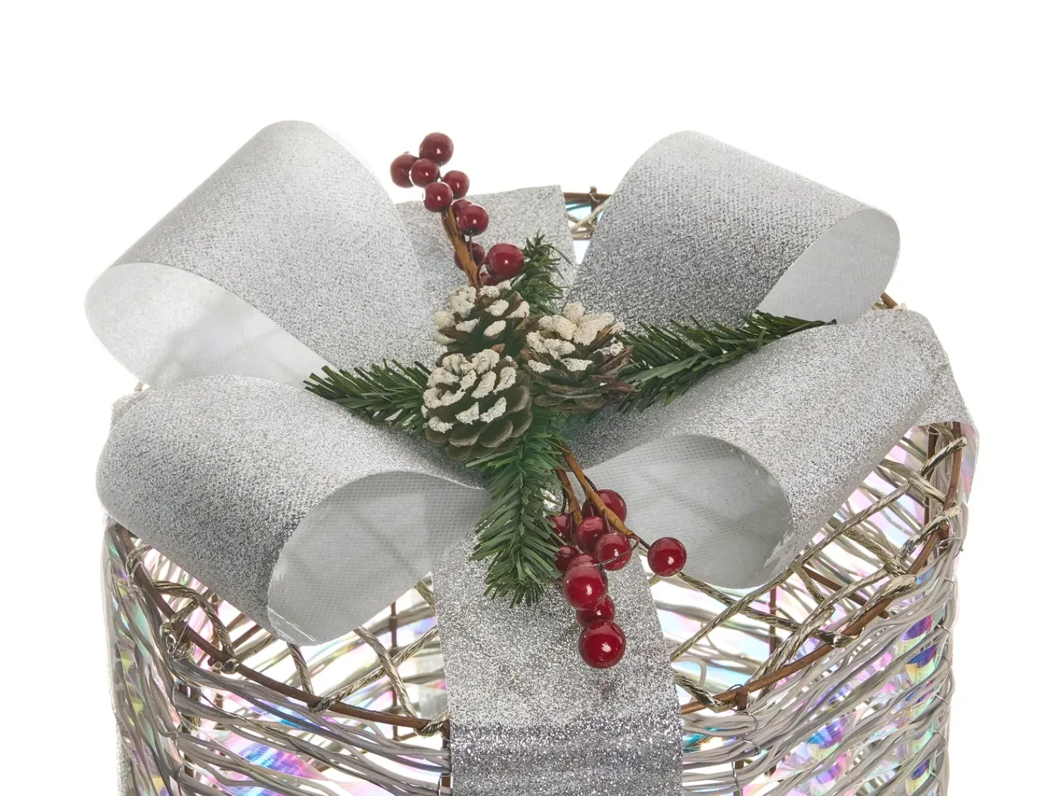 Online Beliani LED JULSO Regali di Natale 20/25/30 cm Argento Argento Multicolore