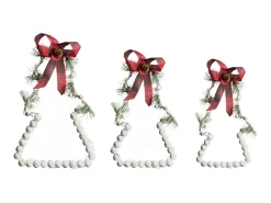 Online Beliani LED KYVESI Albero di Natale 20/25/30 cm Bianco Bianco Rosso Verde
