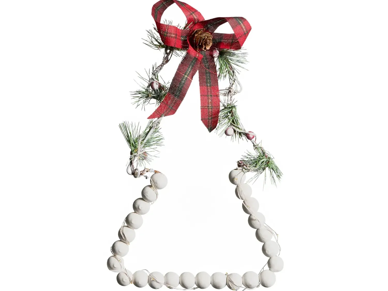 Online Beliani LED KYVESI Albero di Natale 20/25/30 cm Bianco Bianco Rosso Verde