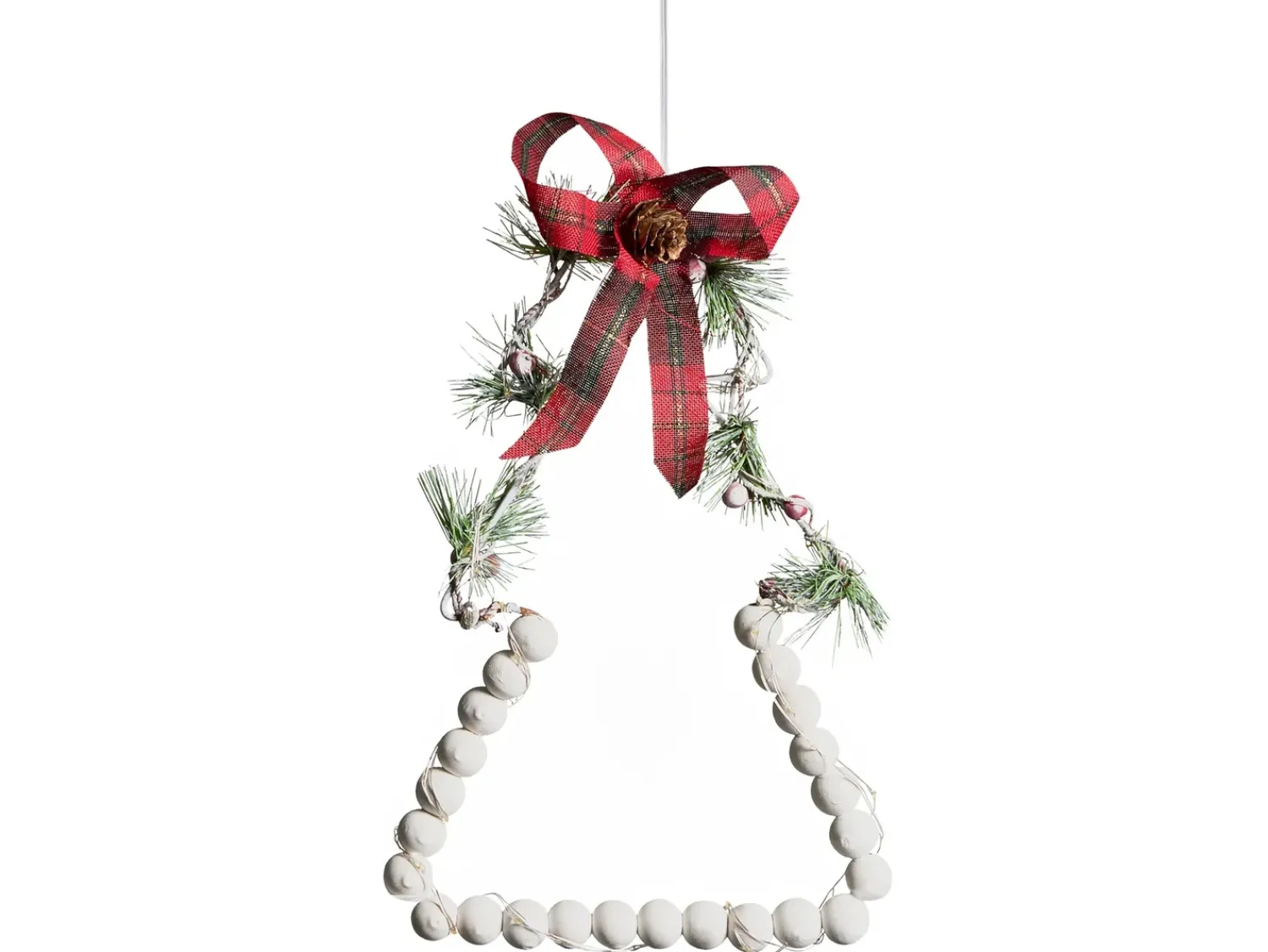 Online Beliani LED KYVESI Albero di Natale 20/25/30 cm Bianco Bianco Rosso Verde