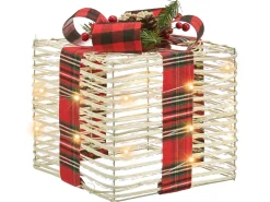 Clearance Beliani LED MANGEN Regali di Natale 20/25/35 cm Bianco sporco Bianco Nero Rosso