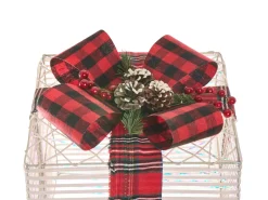Clearance Beliani LED MANGEN Regali di Natale 20/25/35 cm Bianco sporco Bianco Nero Rosso