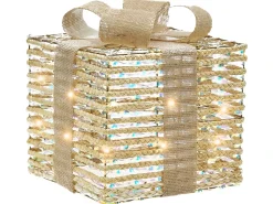 Outlet Beliani LED MOSSO Regali di Natale 20/25/30 cm Beige