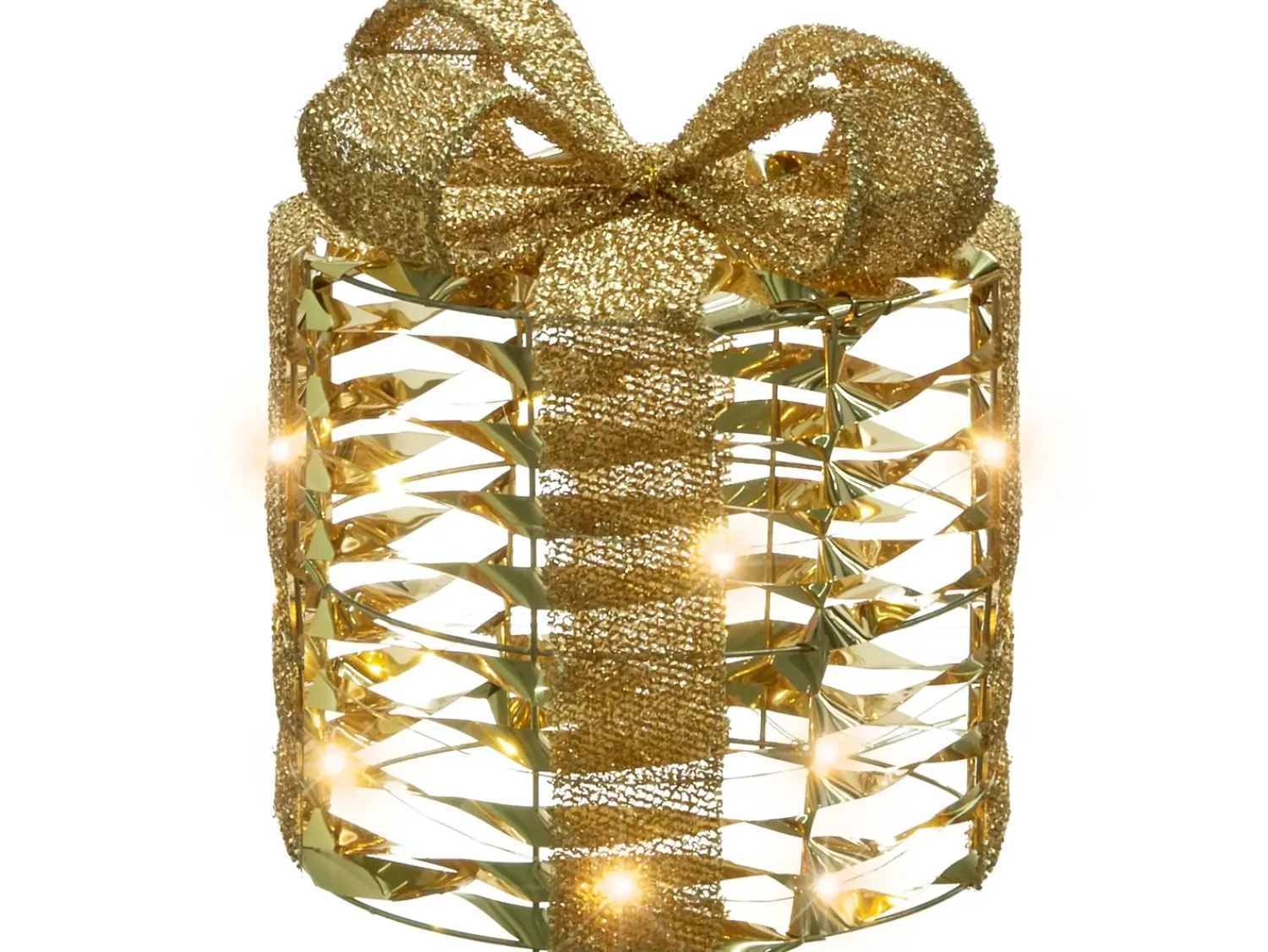 Online Beliani LED SLIVSO Regali di Natale 20/25/30 cm Oro