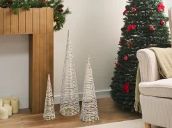 Outlet Beliani LED SONDER Albero di Natale 40/60/80 cm Bianco