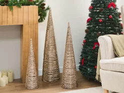 New Beliani LED TUELSO Albero di Natale 60/80/100 cm Oro