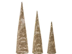 New Beliani LED TUELSO Albero di Natale 60/80/100 cm Oro
