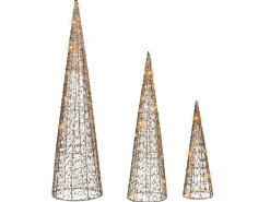 Online Beliani LED VEJLESO Albero di Natale 40/60/80 cm Oro