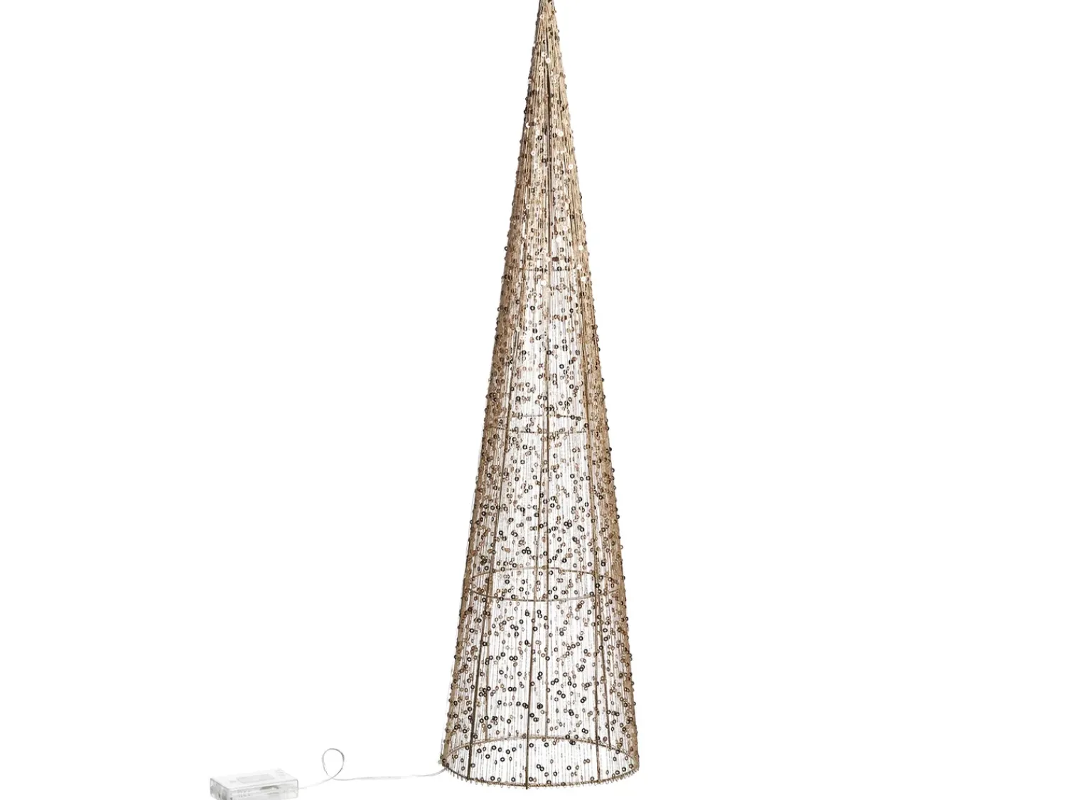Online Beliani LED VEJLESO Albero di Natale 40/60/80 cm Oro