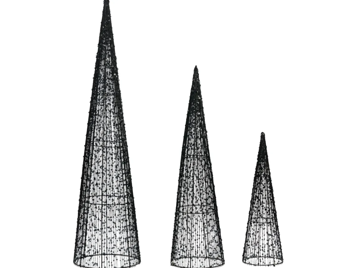 Sale Beliani LED VEJLESO Albero di Natale 40/60/80 cm Nero