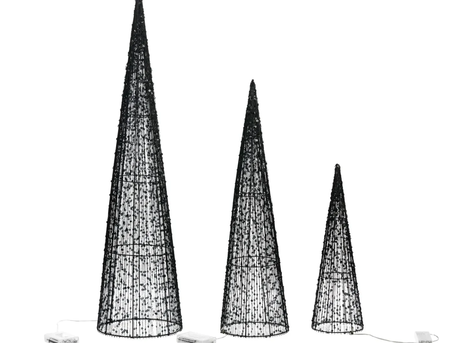Sale Beliani LED VEJLESO Albero di Natale 40/60/80 cm Nero
