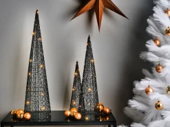 Sale Beliani LED VEJLESO Albero di Natale 40/60/80 cm Nero