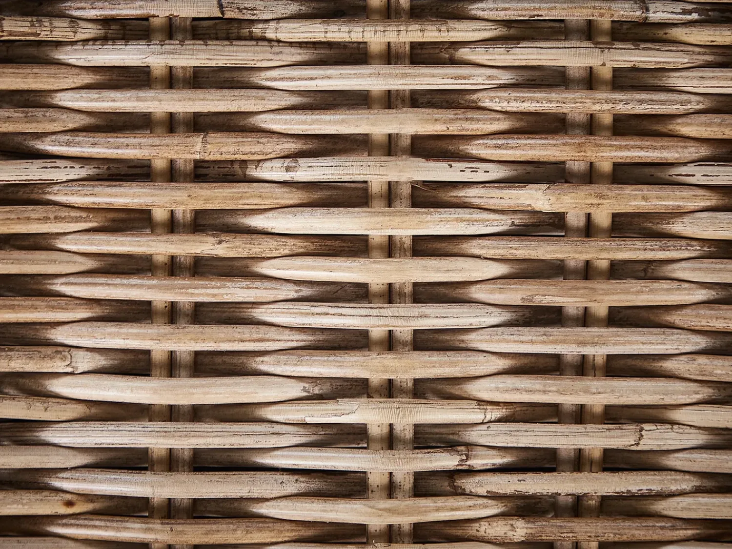 Online Beliani Lettino da giardino CAVO Rattan Naturale Beige Naturale