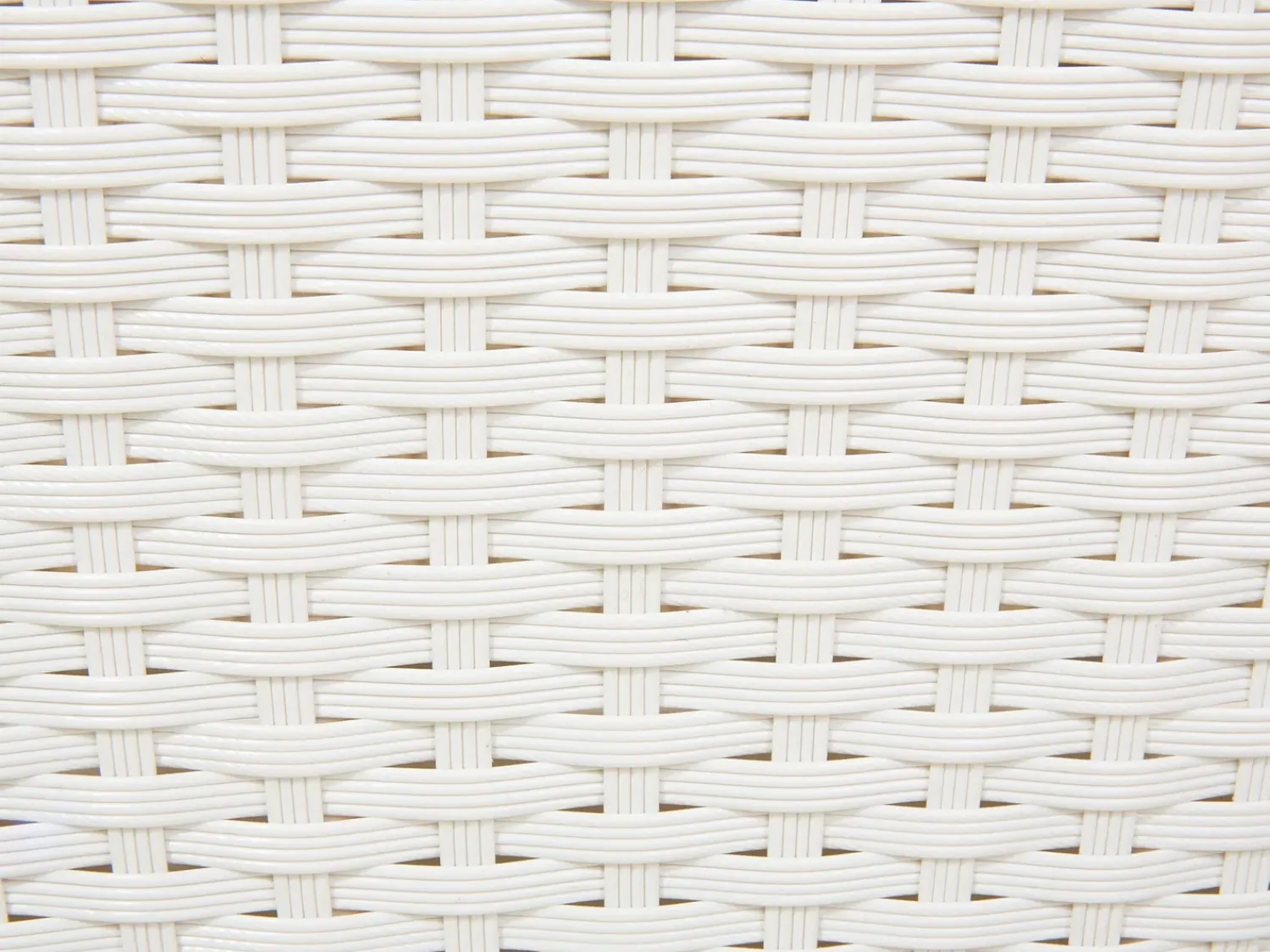 Sale Beliani Lettino da giardino SYLT Rattan sintetico (PE) Bianco Bianco Grigio