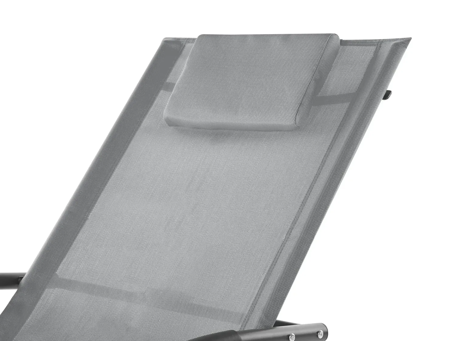 Discount Beliani Lettino Prendisole a Dondolo CARANO II Metallo Grigio chiaro Grigio Nero