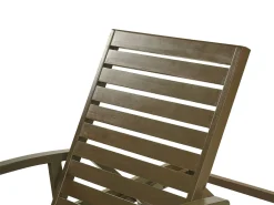 Outlet Beliani Lettino Prendisole AMANTEA II Legno d'acacia scuro Marrone