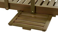 Outlet Beliani Lettino Prendisole AMANTEA II Legno d'acacia scuro Marrone