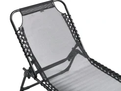 New Beliani Lettino Prendisole AMBATO Metallo Nero