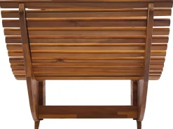 Sale Beliani Lettino Prendisole BRESCIA II Legno d'acacia Marrone