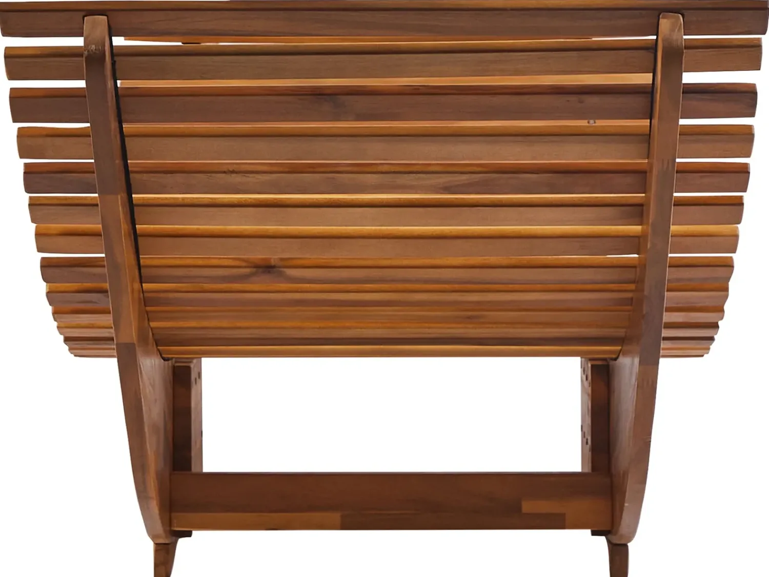 Sale Beliani Lettino Prendisole BRESCIA II Legno d'acacia Marrone