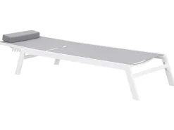 New Beliani CATANIA Metallo Grigio Bianco Grigio