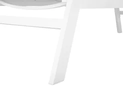 New Beliani CATANIA Metallo Grigio Bianco Grigio